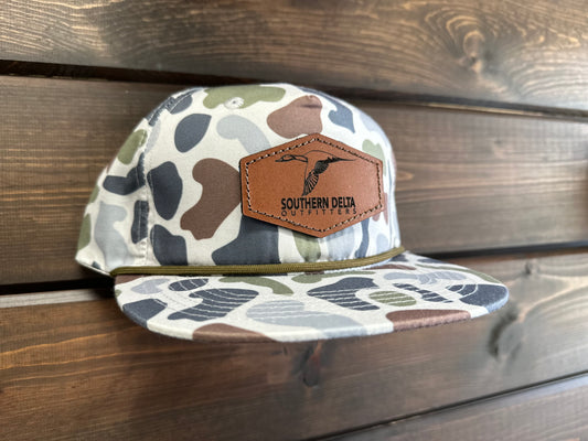 Old School Marsh Camo Leather Patch 🦆