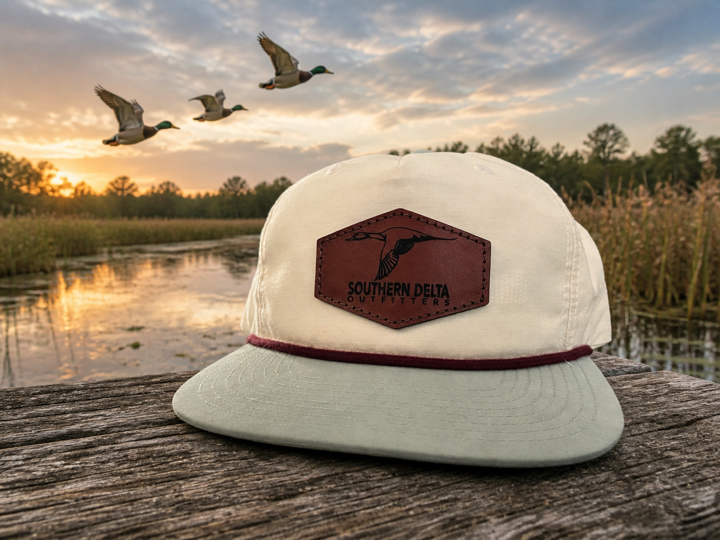 SDO Leather Patch Rope Hat